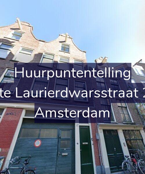 Foto gevel Huurpuntentelling voor Eerste Laurierdwarsstraat 27-1, Amsterdam