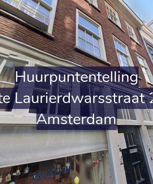 Foto gevel Huurpuntentelling voor Eerste Laurierdwarsstraat 26-H, Amsterdam