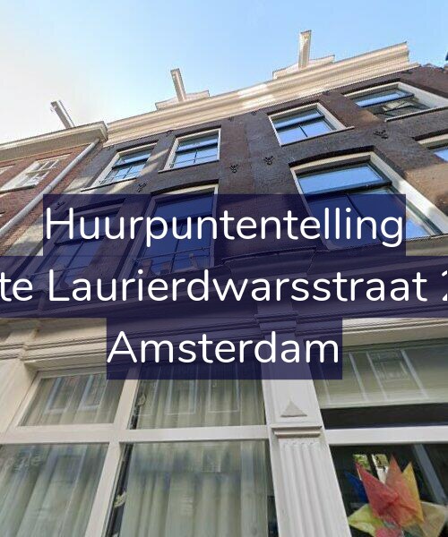 Foto gevel Huurpuntentelling voor Eerste Laurierdwarsstraat 24-2, Amsterdam