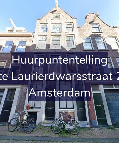 Foto gevel Huurpuntentelling voor Eerste Laurierdwarsstraat 23-H, Amsterdam