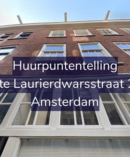 Foto gevel Huurpuntentelling voor Eerste Laurierdwarsstraat 28-2, Amsterdam