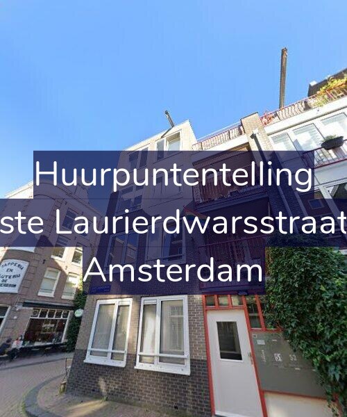 Foto gevel Huurpuntentelling voor Eerste Laurierdwarsstraat 51, Amsterdam