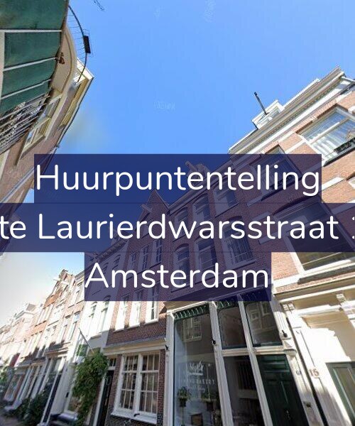 Foto gevel Huurpuntentelling voor Eerste Laurierdwarsstraat 13-2, Amsterdam