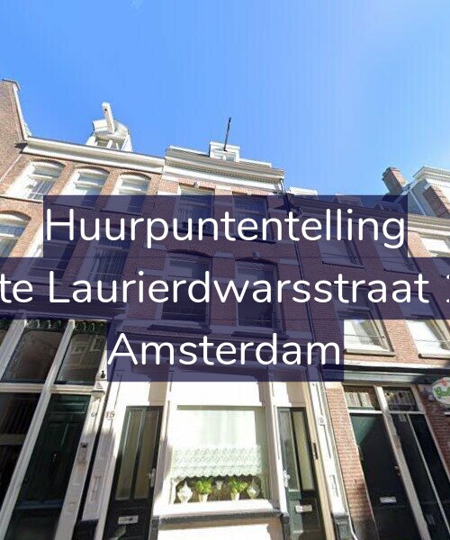 Foto gevel Huurpuntentelling voor Eerste Laurierdwarsstraat 15-1, Amsterdam