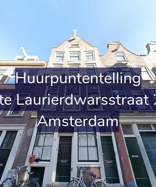 Foto gevel Huurpuntentelling voor Eerste Laurierdwarsstraat 23-1, Amsterdam