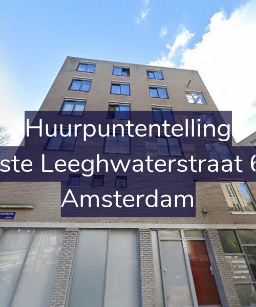 Foto gevel Huurpuntentelling voor Eerste Leeghwaterstraat 6-A, Amsterdam