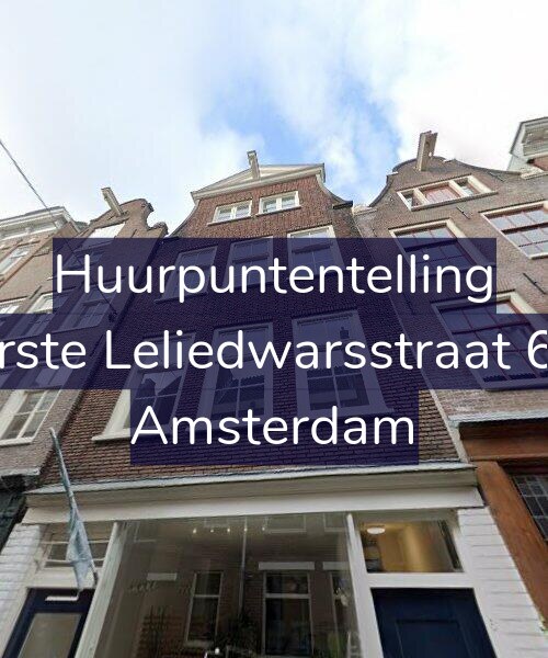 Foto gevel Huurpuntentelling voor Eerste Leliedwarsstraat 6-2, Amsterdam