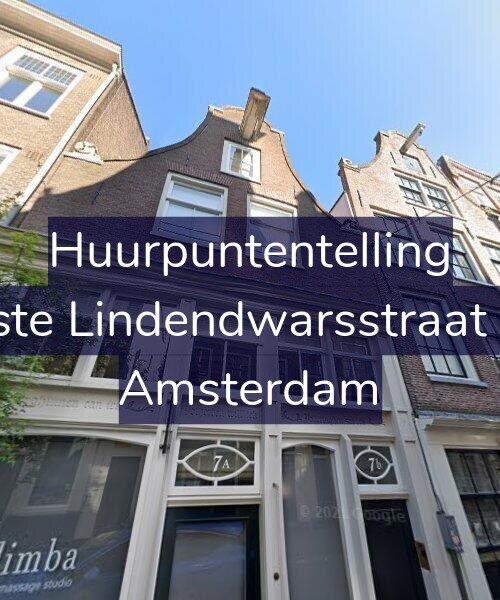 Foto gevel Huurpuntentelling voor Eerste Lindendwarsstraat 7-B, Amsterdam