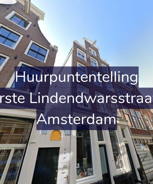 Foto gevel Huurpuntentelling voor Eerste Lindendwarsstraat 6, Amsterdam