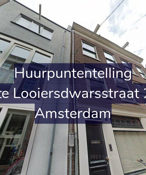 Foto gevel Huurpuntentelling voor Eerste Looiersdwarsstraat 23-H, Amsterdam