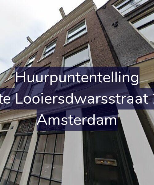 Foto gevel Huurpuntentelling voor Eerste Looiersdwarsstraat 25-1, Amsterdam