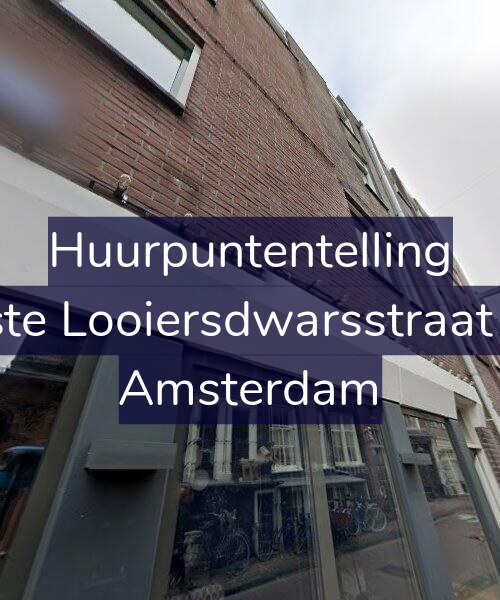 Foto gevel Huurpuntentelling voor Eerste Looiersdwarsstraat 3-A, Amsterdam