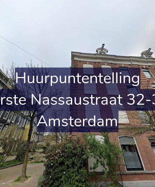 Foto gevel Huurpuntentelling voor Eerste Nassaustraat 32-3V, Amsterdam