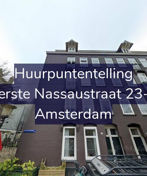 Foto gevel Huurpuntentelling voor Eerste Nassaustraat 23-4, Amsterdam