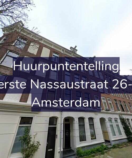 Foto gevel Huurpuntentelling voor Eerste Nassaustraat 26-A, Amsterdam