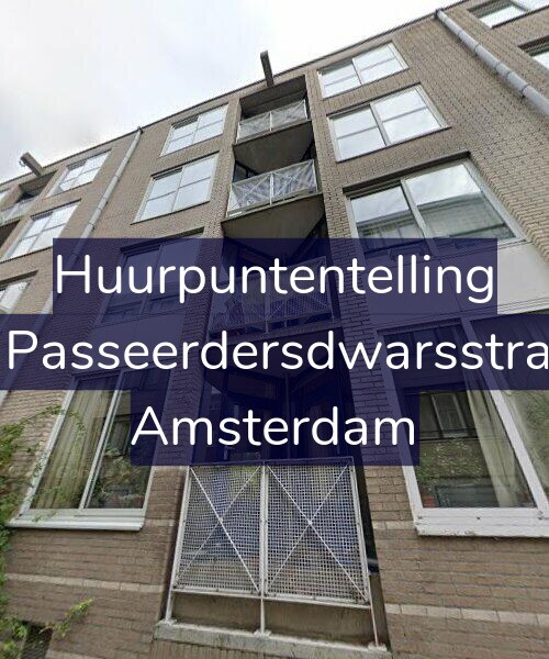 Foto gevel Huurpuntentelling voor Eerste Passeerdersdwarsstraat 9-D, Amsterdam