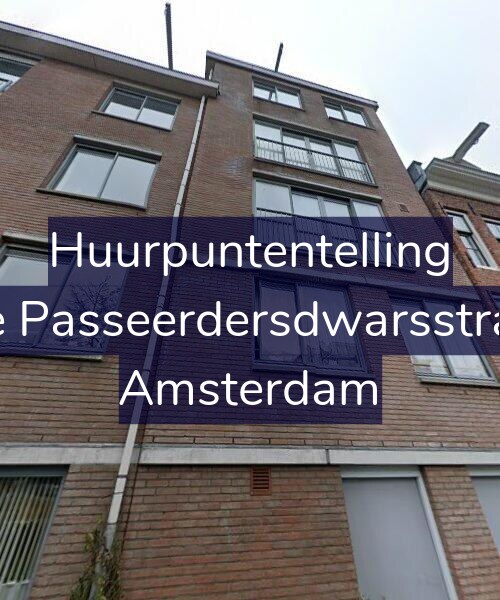 Foto gevel Huurpuntentelling voor Eerste Passeerdersdwarsstraat 87, Amsterdam