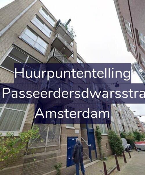 Foto gevel Huurpuntentelling voor Eerste Passeerdersdwarsstraat 1-B, Amsterdam
