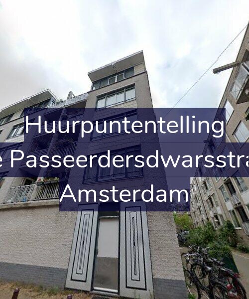 Foto gevel Huurpuntentelling voor Eerste Passeerdersdwarsstraat 58, Amsterdam