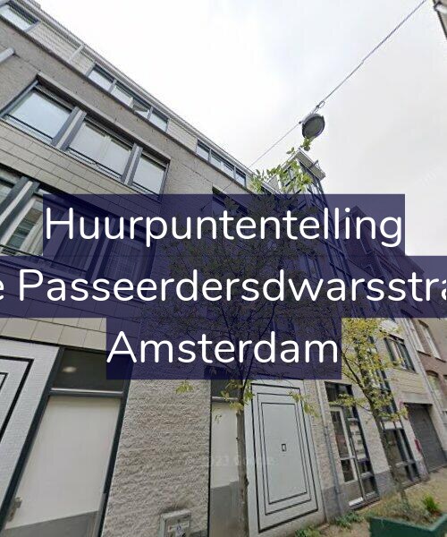 Foto gevel Huurpuntentelling voor Eerste Passeerdersdwarsstraat 18, Amsterdam