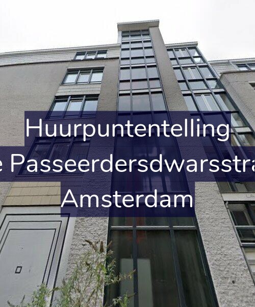 Foto gevel Huurpuntentelling voor Eerste Passeerdersdwarsstraat 26, Amsterdam