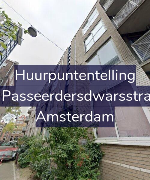 Foto gevel Huurpuntentelling voor Eerste Passeerdersdwarsstraat 7-C, Amsterdam