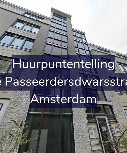 Foto gevel Huurpuntentelling voor Eerste Passeerdersdwarsstraat 32, Amsterdam