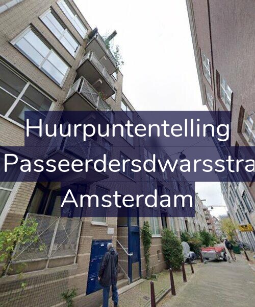Foto gevel Huurpuntentelling voor Eerste Passeerdersdwarsstraat 1-C, Amsterdam