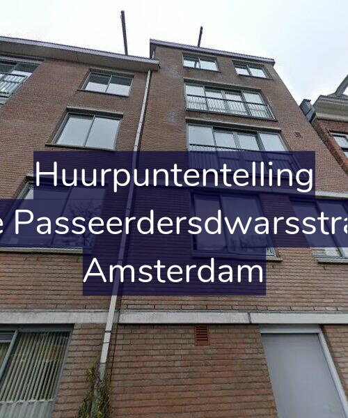 Foto gevel Huurpuntentelling voor Eerste Passeerdersdwarsstraat 89, Amsterdam