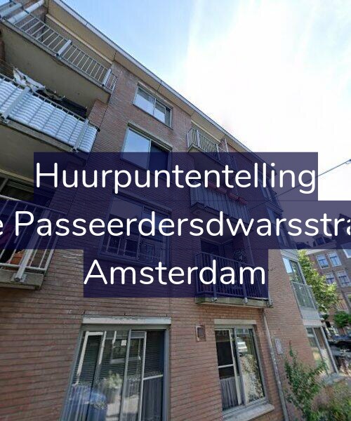 Foto gevel Huurpuntentelling voor Eerste Passeerdersdwarsstraat 75, Amsterdam