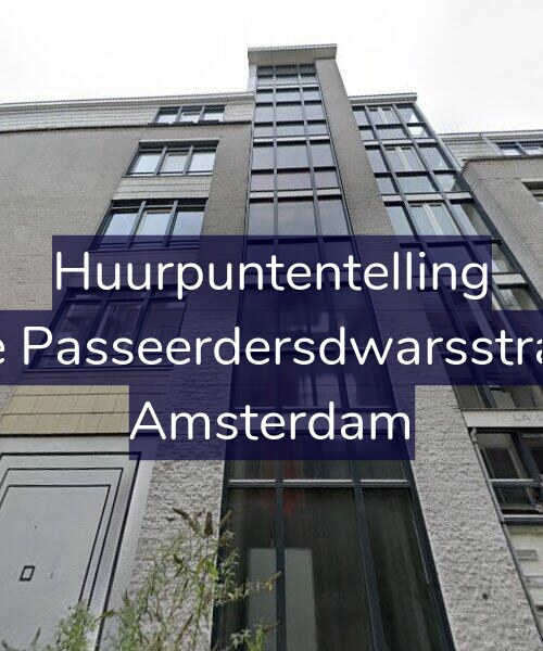 Foto gevel Huurpuntentelling voor Eerste Passeerdersdwarsstraat 34, Amsterdam