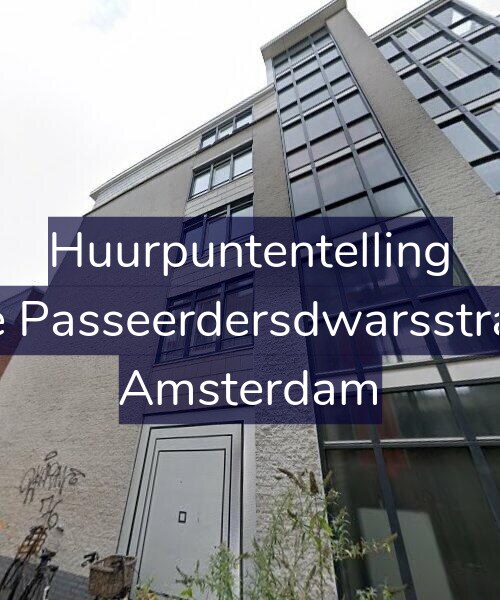 Foto gevel Huurpuntentelling voor Eerste Passeerdersdwarsstraat 52, Amsterdam