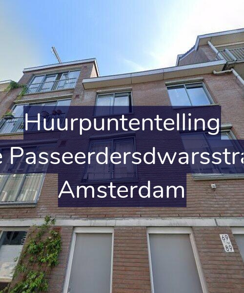 Foto gevel Huurpuntentelling voor Eerste Passeerdersdwarsstraat 73, Amsterdam