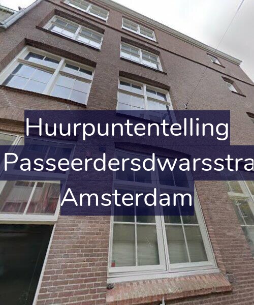 Foto gevel Huurpuntentelling voor Eerste Passeerdersdwarsstraat 2-C, Amsterdam