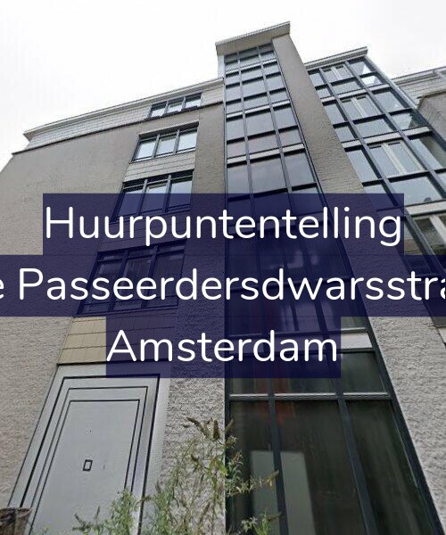 Foto gevel Huurpuntentelling voor Eerste Passeerdersdwarsstraat 42, Amsterdam