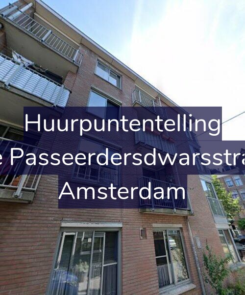 Foto gevel Huurpuntentelling voor Eerste Passeerdersdwarsstraat 85, Amsterdam