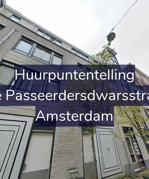 Foto gevel Huurpuntentelling voor Eerste Passeerdersdwarsstraat 14, Amsterdam
