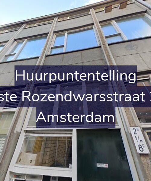 Foto gevel Huurpuntentelling voor Eerste Rozendwarsstraat 2-D, Amsterdam