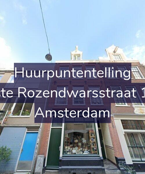 Foto gevel Huurpuntentelling voor Eerste Rozendwarsstraat 11-1, Amsterdam