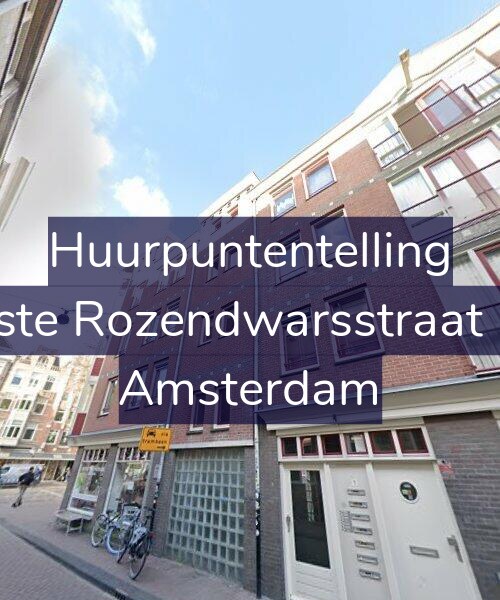Foto gevel Huurpuntentelling voor Eerste Rozendwarsstraat 1-B, Amsterdam