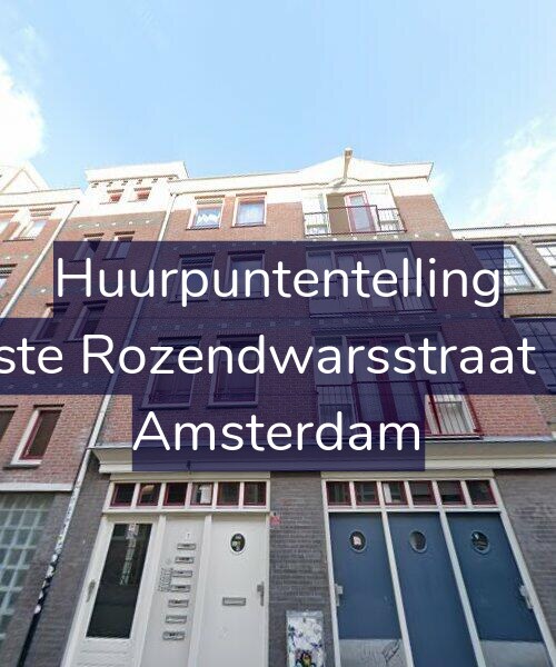 Foto gevel Huurpuntentelling voor Eerste Rozendwarsstraat 1-G, Amsterdam