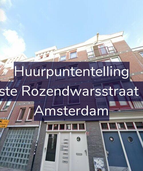Foto gevel Huurpuntentelling voor Eerste Rozendwarsstraat 1-E, Amsterdam