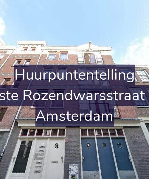 Foto gevel Huurpuntentelling voor Eerste Rozendwarsstraat 1-F, Amsterdam