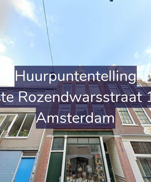 Foto gevel Huurpuntentelling voor Eerste Rozendwarsstraat 11-2, Amsterdam