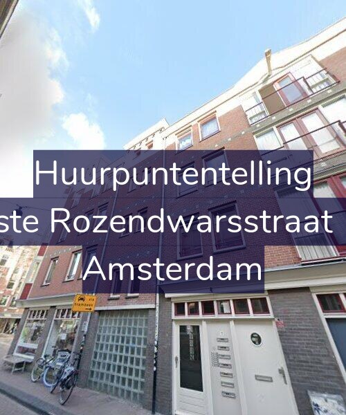 Foto gevel Huurpuntentelling voor Eerste Rozendwarsstraat 1-D, Amsterdam