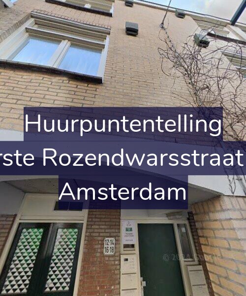 Foto gevel Huurpuntentelling voor Eerste Rozendwarsstraat 12, Amsterdam