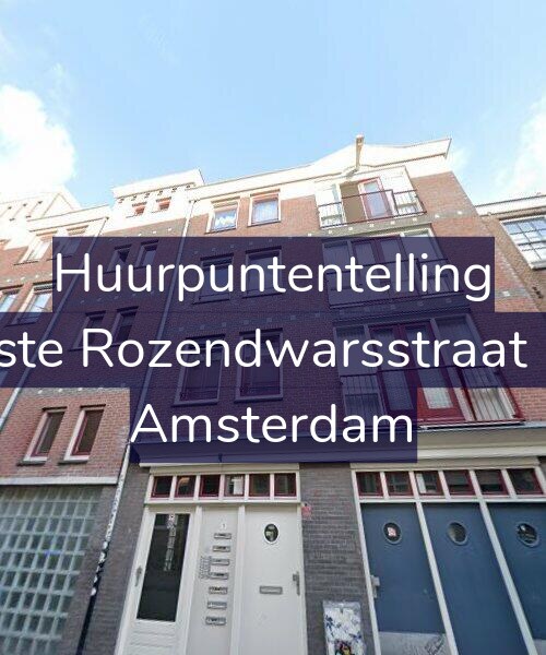 Foto gevel Huurpuntentelling voor Eerste Rozendwarsstraat 1-C, Amsterdam