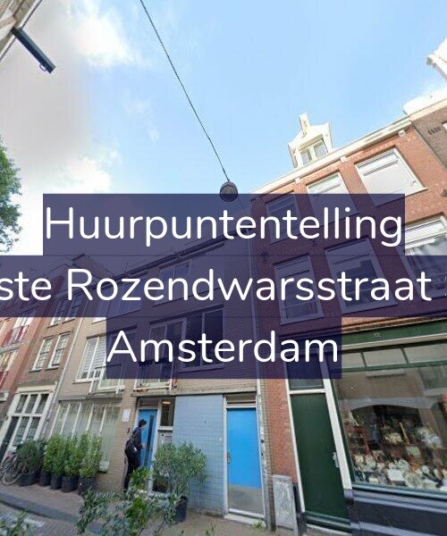 Foto gevel Huurpuntentelling voor Eerste Rozendwarsstraat 9-B, Amsterdam
