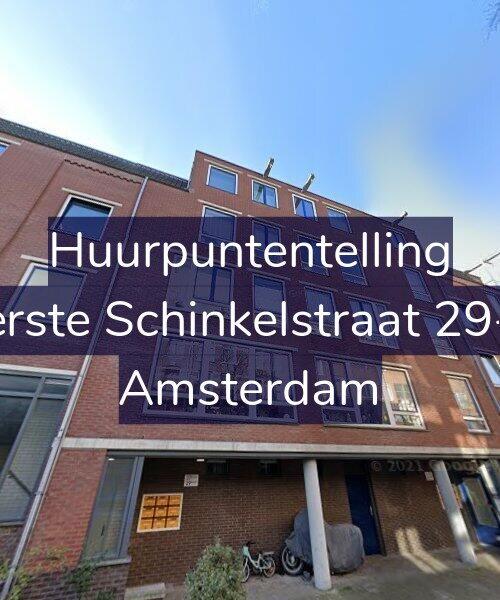 Foto gevel Huurpuntentelling voor Eerste Schinkelstraat 29-B, Amsterdam