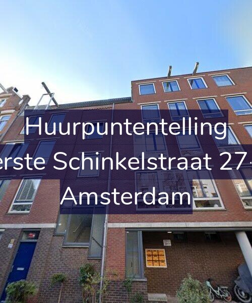 Foto gevel Huurpuntentelling voor Eerste Schinkelstraat 27-B, Amsterdam